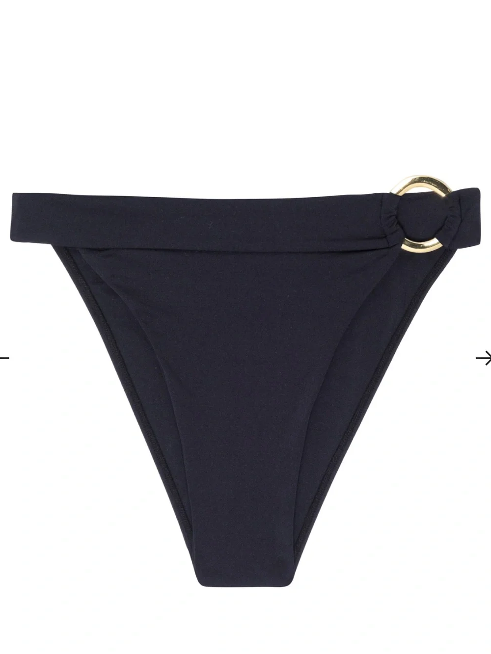 Monday Swimwear Antiqua Bikini Top and Bottom in Black. Women’s Large